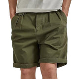 Men's Solid Color Straight Loose Cargo Shorts 00224851Z