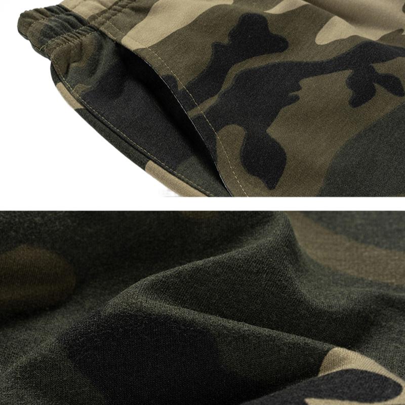 Men's Casual All-match Camouflage Hoodie Trousers Set 81349705F