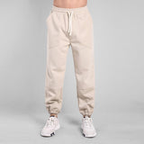 Men's Cotton Blend Solid Stitching Elastic Waist Casual Sports Pants 11859621Z
