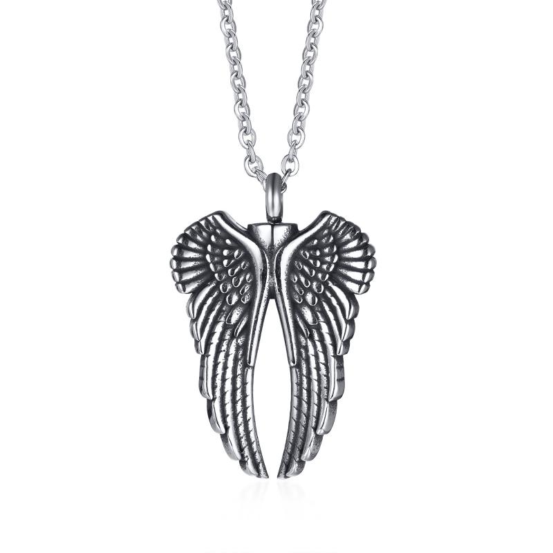 Vintage Casual Angel Wings Necklace 63116785TO