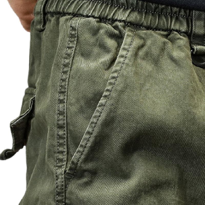 Men's Simple and Versatile Multi Pocket Cargo Pants 20526444F