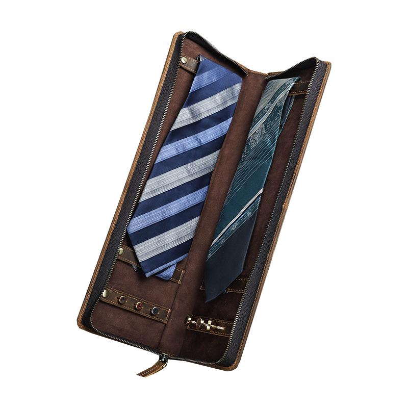 Men's Classic Vintage Portable Tie Storage Bag 23388439K