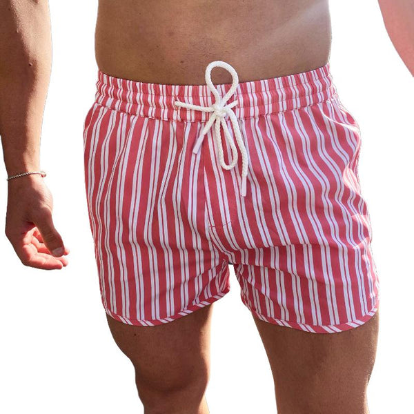 Men's Casual Trendy Beach Drawstring Shorts 86132063TO