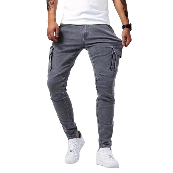 Men's Slim Multi-pocket Casual Jeans 94324101Z