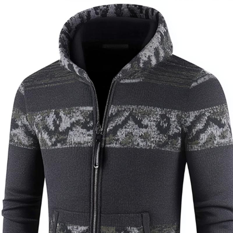 Men's Sportswear Jacquard Hooded Cardigan 69014582F