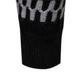 Men's Fashion Contrast Jacquard Round Neck Pullover Knitted Sweater 13556024M