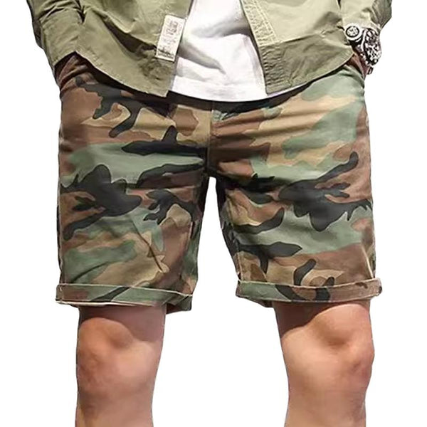 Men's Camouflage Straight Cargo Shorts 77731805Z