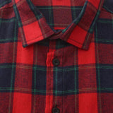 Men's Retro Casual Plaid Lapel Long Sleeve Shirt 81573501TO