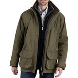 Men's Army Green Stand Collar Coat 86904671U