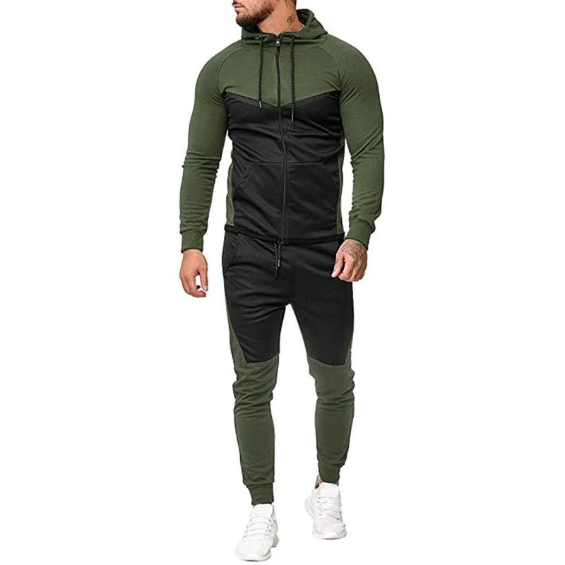 Conjunto de sudadera, cárdigan y pantalón informal para hombre 10013033F