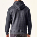 Men's Casual Waffle Patchwork Loose Sports Hoodie 26741672M