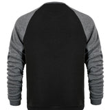 Men's Casual Colorblock Raglan Sleeves Crew Neck Sweatshirt 08030974Y