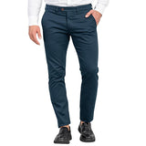 Men's Casual Solid Color Cotton Slim Straight Suit Pants 10599819M