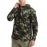 Men's Casual Outdoor Camouflage Quick-drying Long-sleeved Hooded T-shirt 45228692M