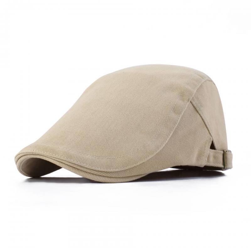 Men's Classic Casual Sun Visor Cotton Beret Hat 91343588K