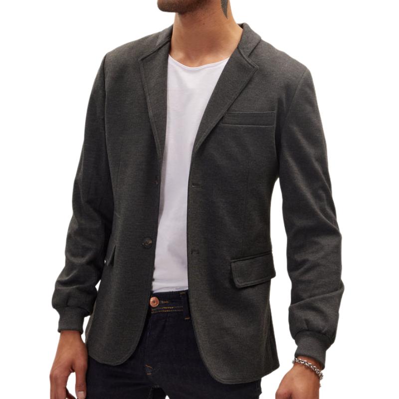 Men's Casual Thin Lapel Two-button Blazer 99178614F