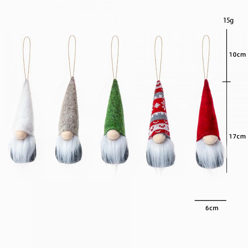 Christmas Wool Small Hangings Faceless Old Man Dwarf Plush Doll Gift Rudolph 51669153Z