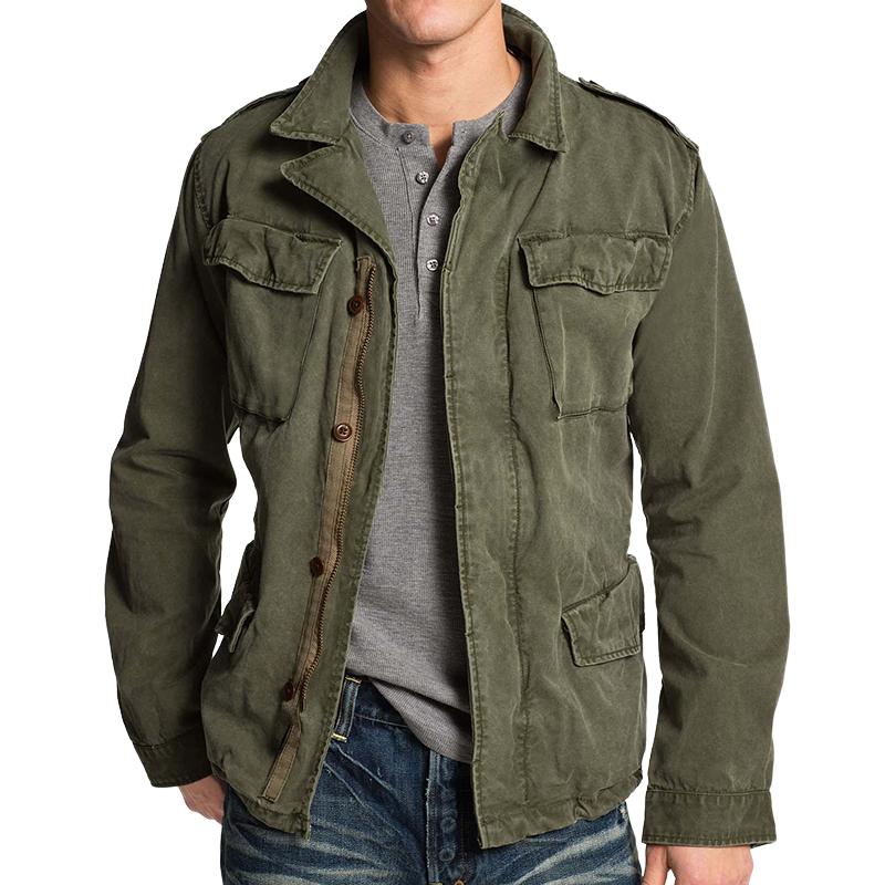 Herren Vintage Freizeit Arbeitskleidung Feldjacke 67912635TO