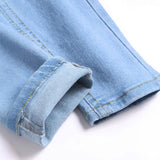 Men's Solid Color Simple Slim Fit Skinny Jeans 08281672X