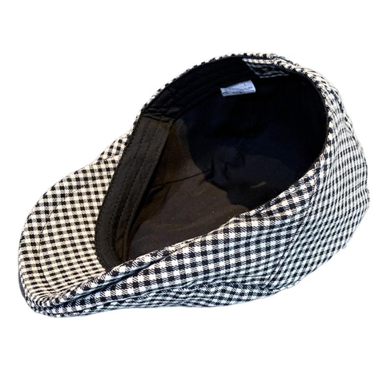 Men's Vintage British Houndstooth Beret 85940921M