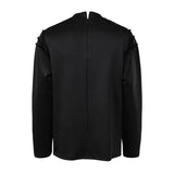 Men's Fashion Patchwork Zipper Half Turtleneck Loose Long Sleeve Sweatshirt 02382533M