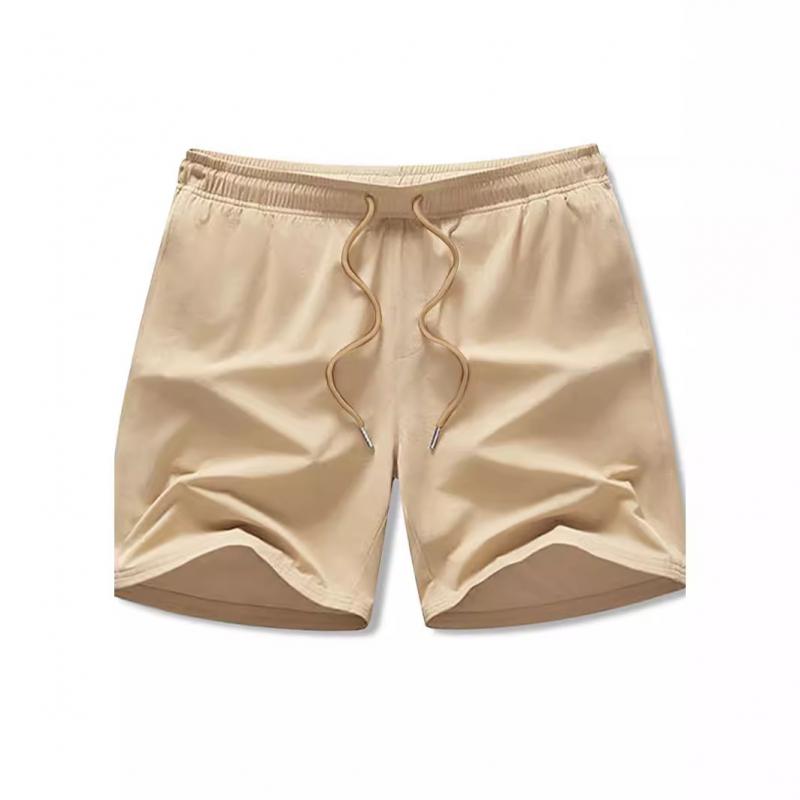 Men's Solid Color Elastic Waist Quick-drying High-elastic Sports Shorts 82584223Z
