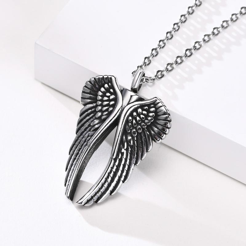 Vintage Casual Angel Wings Necklace 63116785TO