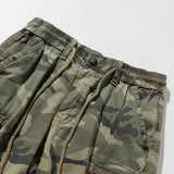 Men's Casual Outdoor Cotton Camouflage Multi-Pocket Loose Cargo Shorts 80212820M