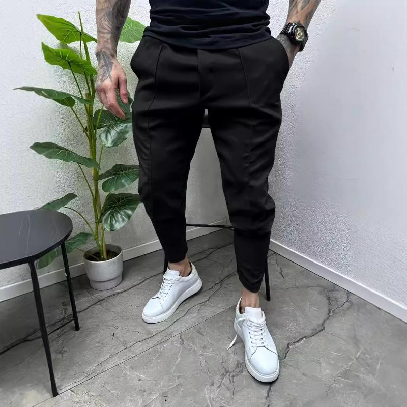 Men's Casual Solid Color Drawstring Pants 16640430Y