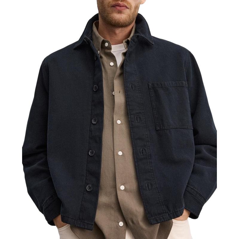 Men's Lapel Canvas Jacket 43275699F