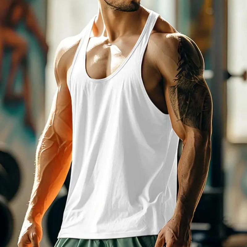 Men's Casual Solid Color Sports Tank Top 40317061TO