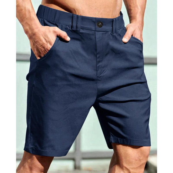 Men's Solid Casual Pocket Shorts 79484875Y