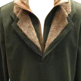 Men's Solid Color Zipper Fur Collar Long Sleeve Sweatshirt 00804539Y