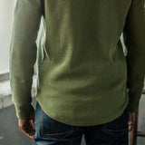 Men's Classic Casual Patchwork Pocket Knitted Long Sleeve T-Shirt 10572771K