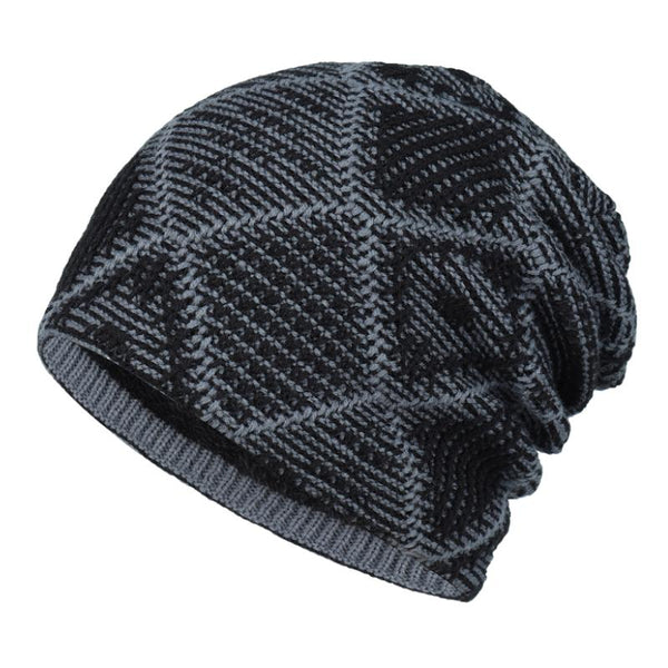 Men's Outdoor Warm Round Top Knitted Hat 94303928F