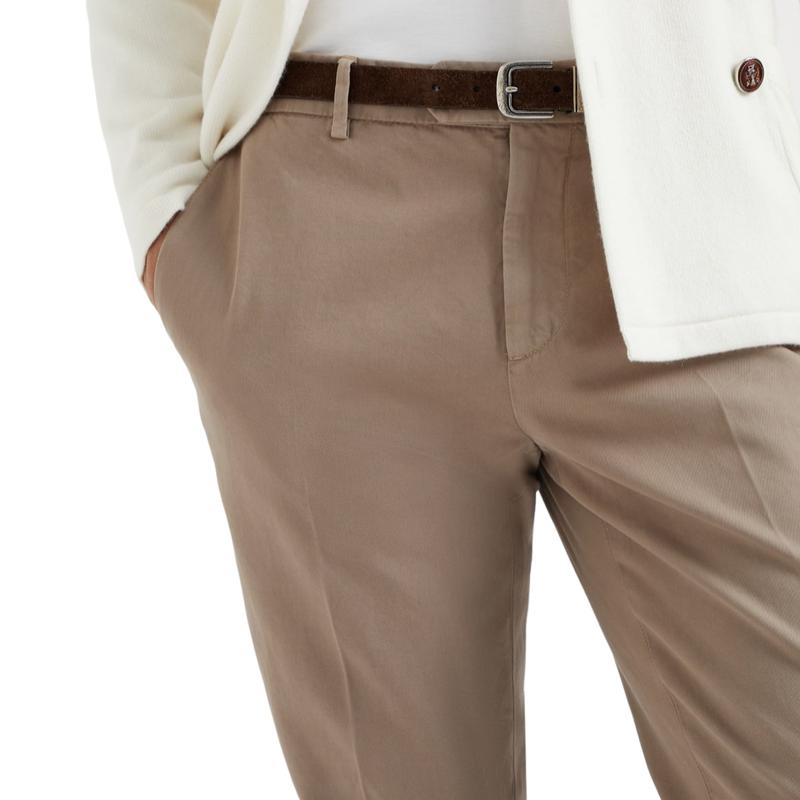 Men's All-match Solid Color Comfortable Straight Suit Pants 70084698F