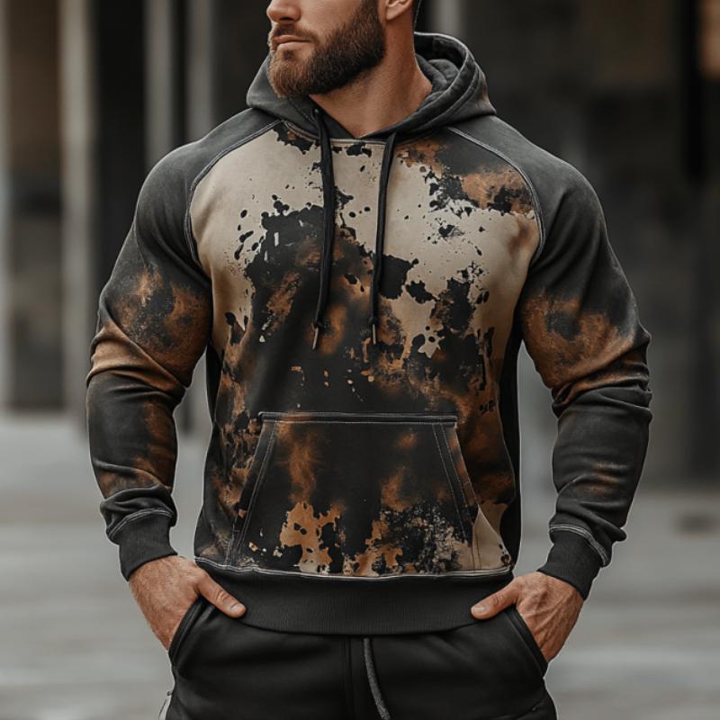 Men's Classic Casual Printed Long Sleeve Hoodie 68187152K