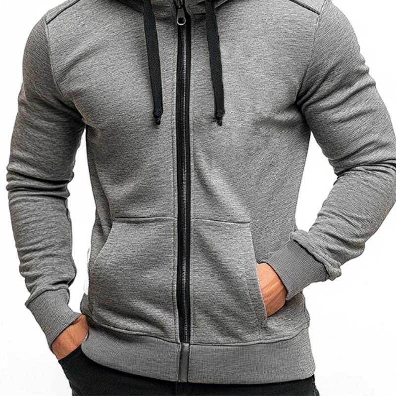 Men's Classic Casual Slim Fit Hooded Zip-Up Hoodie 88956847K