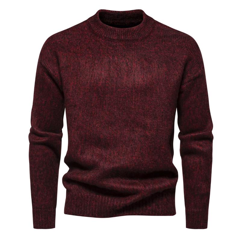 Men's Round Neck Pullover Warm Sweater 98044490F