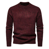 Men's Round Neck Pullover Warm Sweater 98044490F