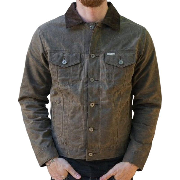 Men's Vintage Classic Lapel Denim Jacket 48762152F