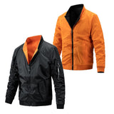 Men's Warm Reversible Stand Collar Jacket 33897689F