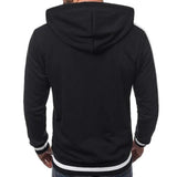 Men's Colorblock Hooded Casual Zipper Jacket 35205043Z