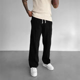 Men's Fashion Solid Loose Elastic Waist Casual Pants 63573676Z