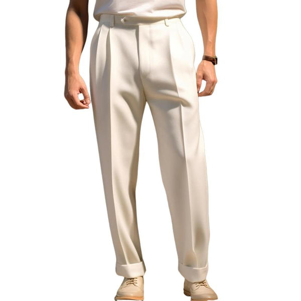 Men's Casual Solid Color Comfortable Straight Suit Pants 17016217M