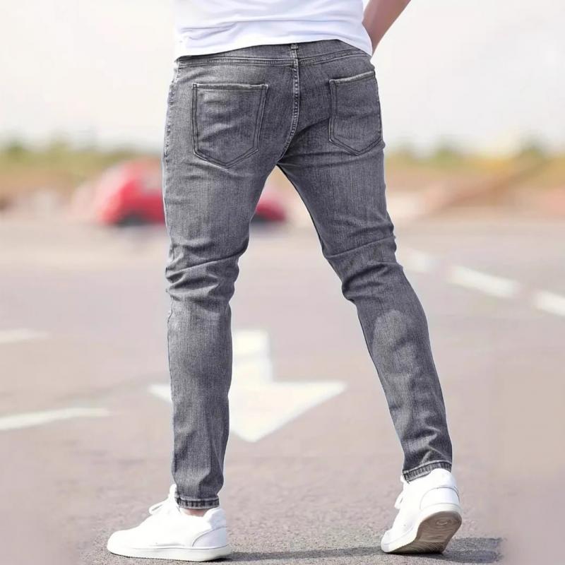 Men's Fashion Distressed Holes Casual Jeans 74899751Z