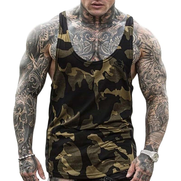 Men's Casual Camouflage Sports Tank Top 70459161TO