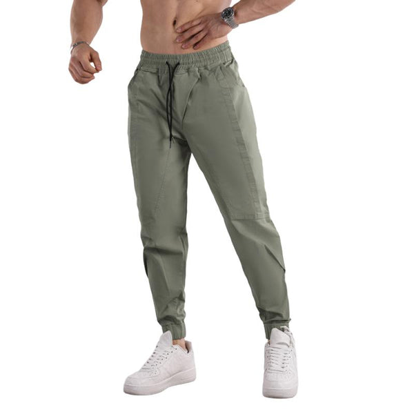 Men's Solid Color Elastic Waist Sports Pants 68008783Z