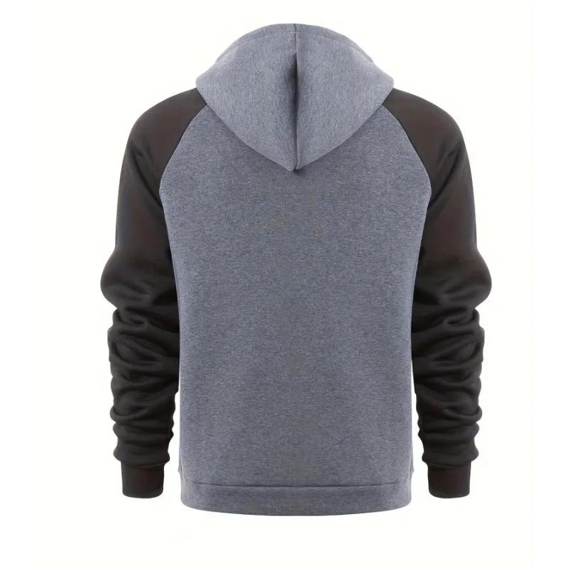 Men's Colorblock Sports Sweatshirt Raglan Sleeve Jacket 11123054Y