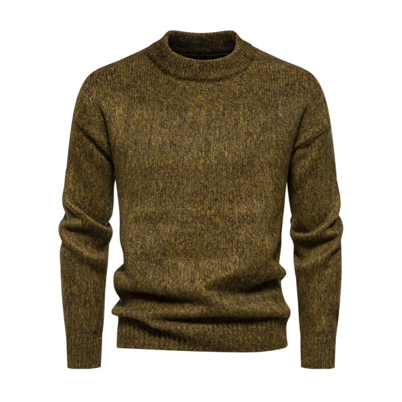 Men's Casual Round Neck Loose Knitted Pullover Sweater 71400779M